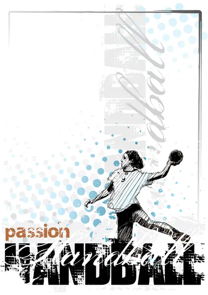 Fond de handball 3 — Image vectorielle