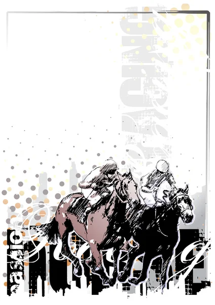 Pferd Hintergrund 3 — Stockvektor