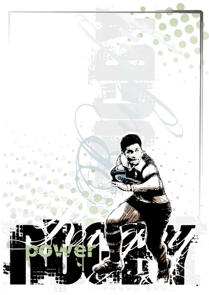 Rugby fond — Image vectorielle