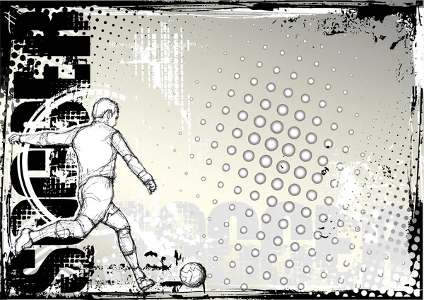 Schmutziger Fußball-Hintergrund — Stockvektor