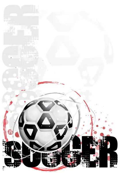 Cyrcle soccer poster background 3 — Stock Vector