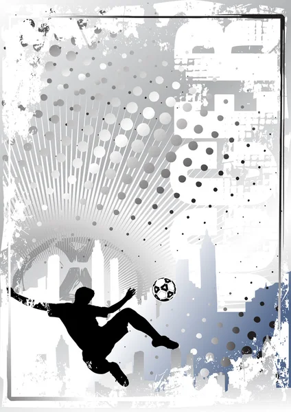 Fotbal záři plakát pozadí 1 — Stockový vektor