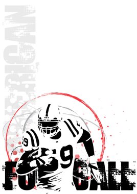 American football background 4 clipart