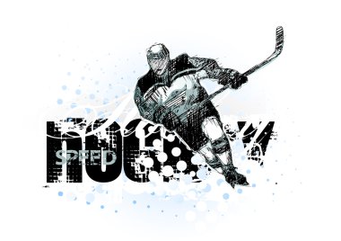 Ice hockey 2 clipart