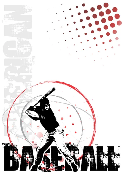 Béisbol circulo fondo — Archivo Imágenes Vectoriales