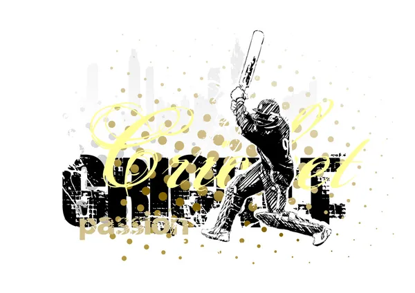 Cricket 1 — Stockvektor