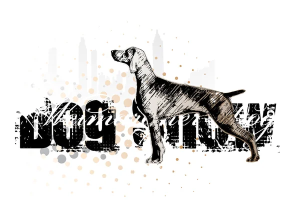 Perro de caza 2 — Archivo Imágenes Vectoriales