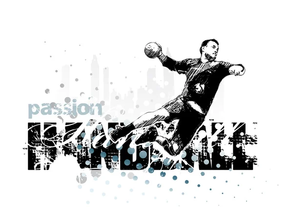 Handball 1 — Stockvektor
