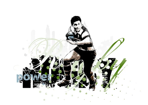 Rugby 1 — Stockvector
