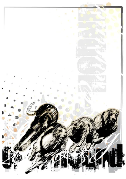 Greyhound background 1 — Stock Vector