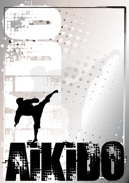 Aikido cartel 2 — Vector de stock