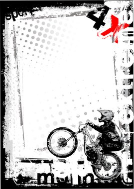 Dirty bike background 3 clipart