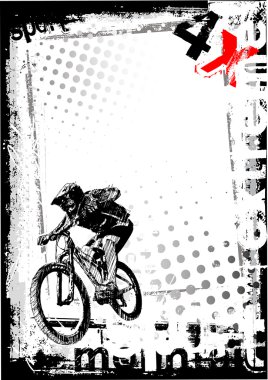 Dirty bike background 2 clipart