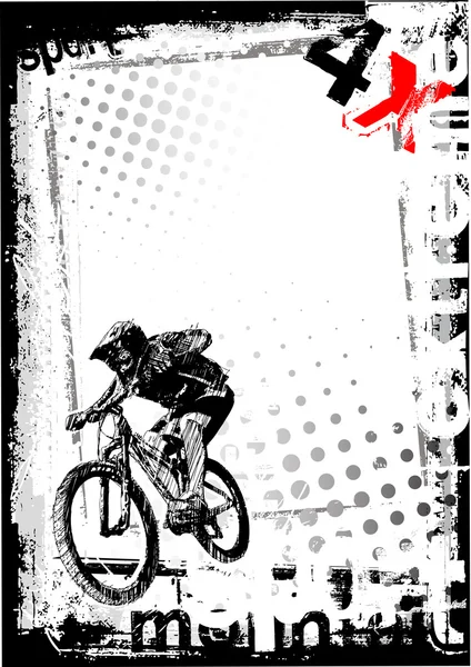 Dirty Bike Hintergrund 2 — Stockvektor