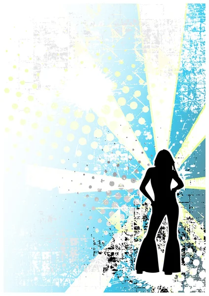 Disco poster background 2 — Stock Vector