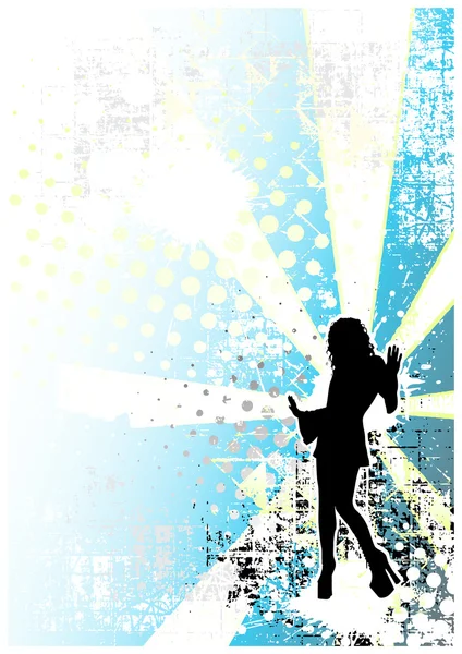 Disco poster achtergrond — Stockvector