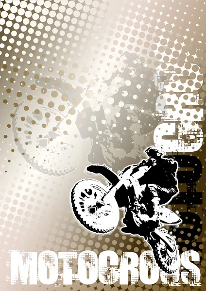Motocross — Stockvektor