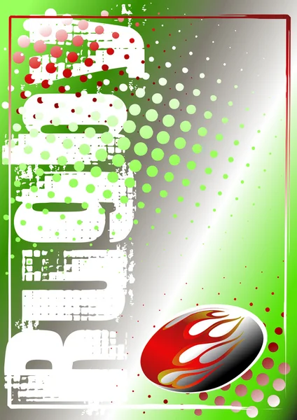Rugby achtergrond — Stockvector