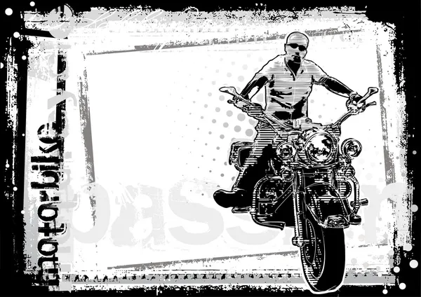 Motorcykel affisch bakgrund 2 — Stock vektor