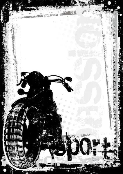 Motocykl plakát pozadí — Stockový vektor