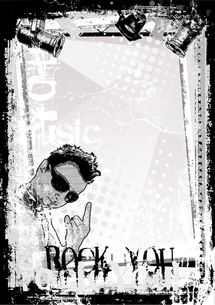 Rock-Hintergrund — Stockvektor