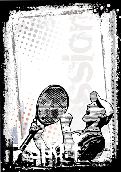Tennis fond — Image vectorielle