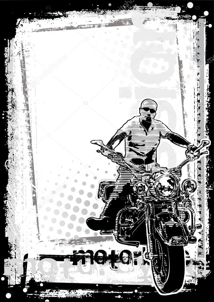 Motorbike poster background
