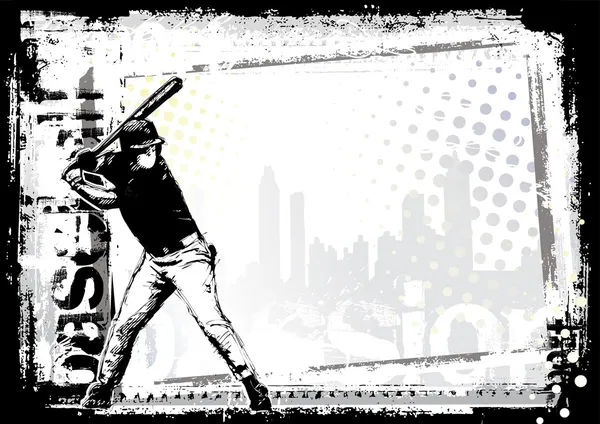 Fond de baseball 1 — Image vectorielle