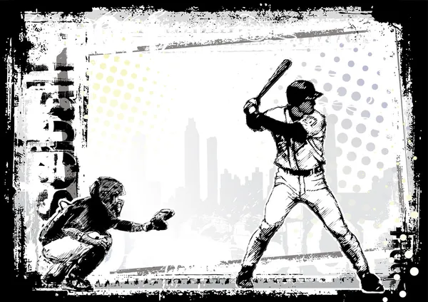 Fond de baseball 3 — Image vectorielle