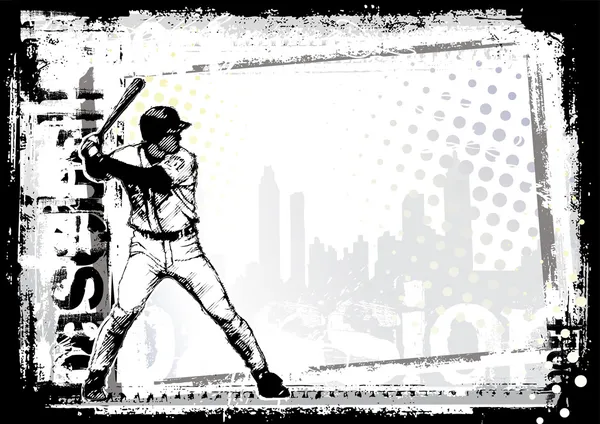 Baseball bakgrund 2 — Stock vektor