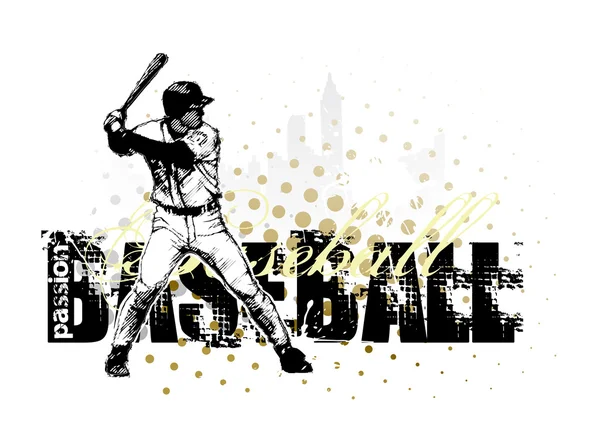 Baseball Hintergrund 4 — Stockvektor
