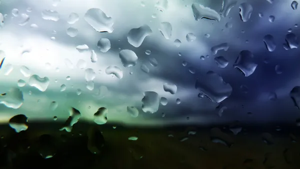 stock image Rain behind the window