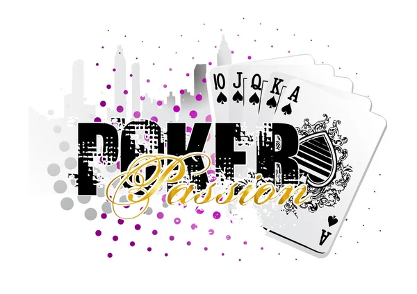 Poker-Hintergrund — Stockvektor