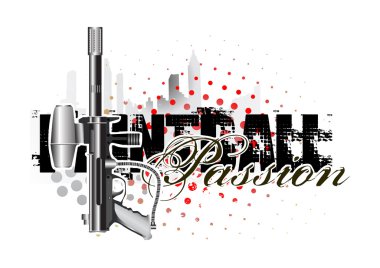 Paintball background clipart