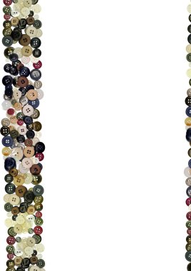 Colored buttons frame white backgro clipart