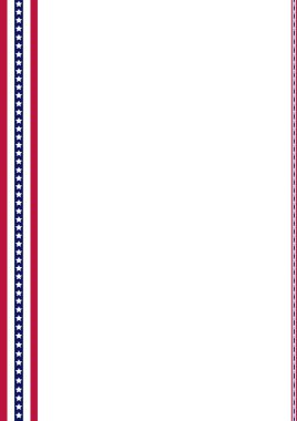 American Flag decoration strips clipart