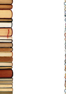 Books isolated on white background clipart