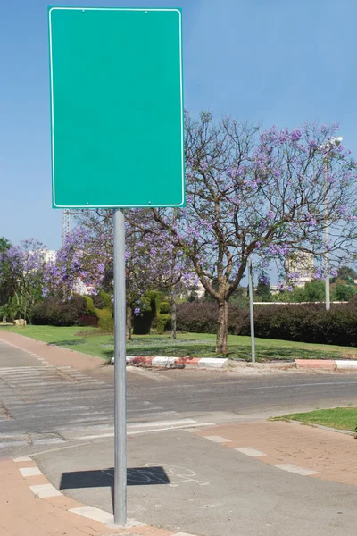 Blank green sign — Stock Photo, Image