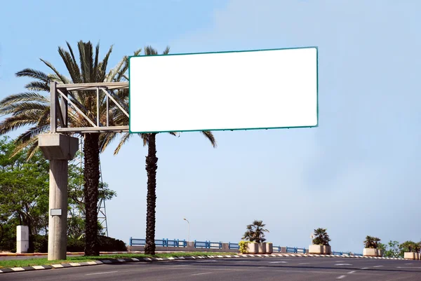 Blank white sign — Stock Photo, Image