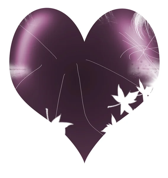 Coração abstrato violeta — Fotografia de Stock