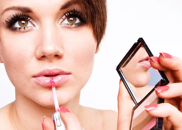 Beauty Make-up Mädchen — Stockfoto