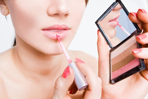 Beauty Make-up Mädchen — Stockfoto