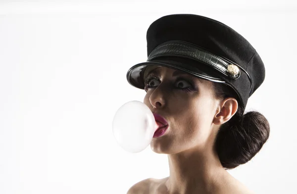 Bubble from chewing gum — Stock Photo, Image