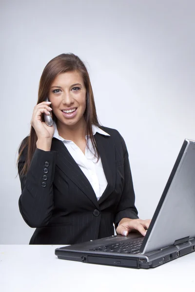 Beautiful Businesswoman on Phone — Stock Photo, Image
