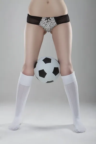 Gambe di calcio — Foto Stock