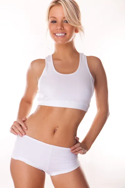 Usměvavá fitness Kráska — Stock fotografie