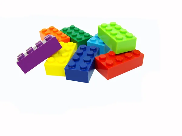 stock image Colorful display of Building blocks