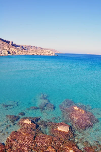 Вид на схід узбережжі острова Крит, Греція. — стокове фото