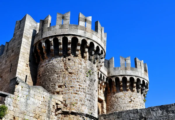 Fortaleza medieval de Rodas . —  Fotos de Stock