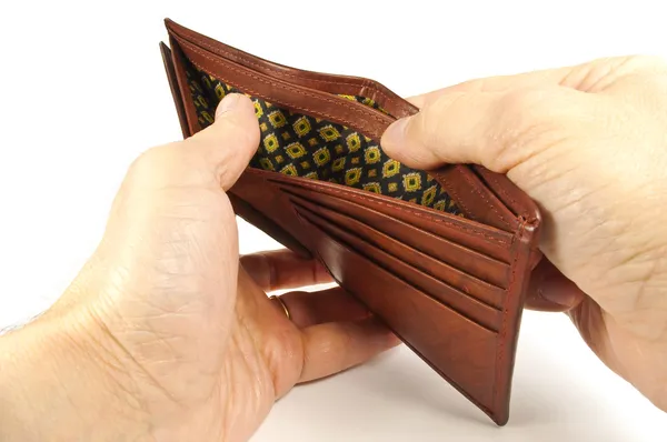 Boş cüzdan — Stok fotoğraf
